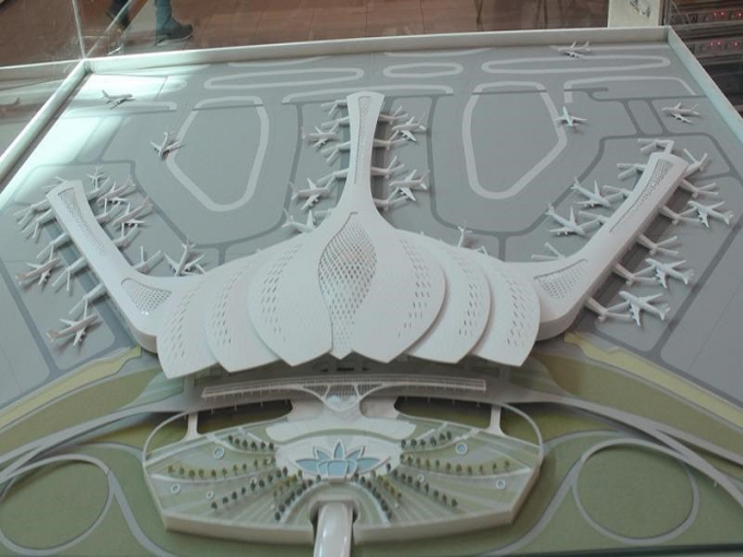 M&ocirc; h&igrave;nh&nbsp;s&acirc;n bay Long Th&agrave;nh&nbsp;trong tương lai. Ảnh: VIẾT LONG