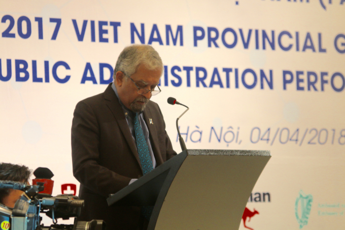 &Ocirc;ng Kamal Malhotra, Điều phối vi&ecirc;n thường tr&uacute; Li&ecirc;n Hiệp Quốc v&agrave; Đại diện thường tr&uacute; của UNDP tại Việt Nam. (Ảnh: Lan Anh)