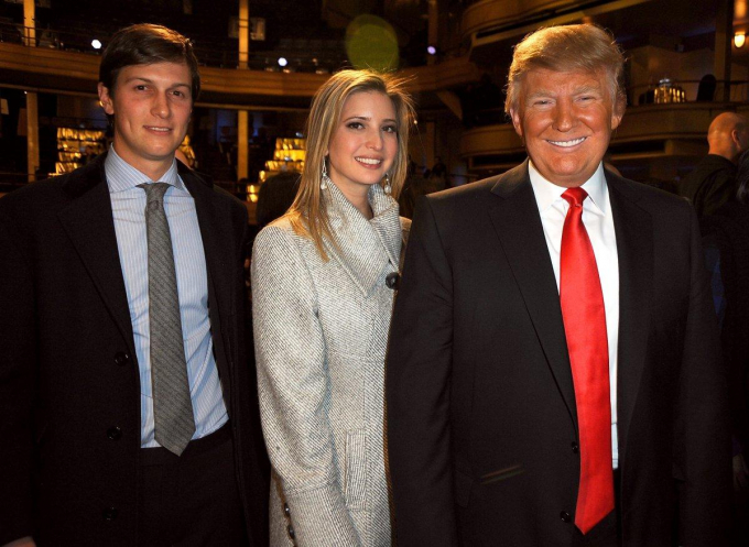 Sau khi th&agrave;nh tổng thống, &ocirc;ng Trump đ&atilde; bổ nhiệm Jared Kushner, con r&ecirc;̉ làm người phụ trách các quan h&ecirc;̣ đ&ocirc;́i ngoại li&ecirc;n quan đ&ecirc;́n xung đ&ocirc;̣t Israel &ndash; Palestine. Ảnh:&nbsp;Filmmagic