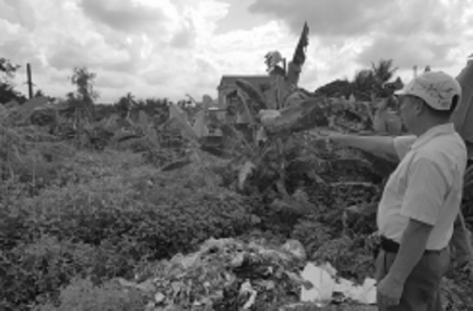 Diện t&iacute;ch 128m2 đất của hộ &ocirc;ng Trường đề nghị được hợp thức h&oacute;a kh&ocirc;ng đ&uacute;ng đối tượng.