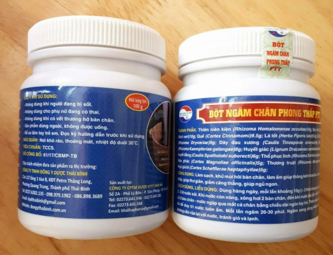 Sản phẩm bột ng&acirc;m ch&acirc;n phong thấp, một trong số c&aacute;c sản phẩm bị thu hồi