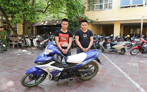Vĩnh Phúc: Bắt hai đối tượng gây ra hàng loạt vụ trộm cắp xe máy