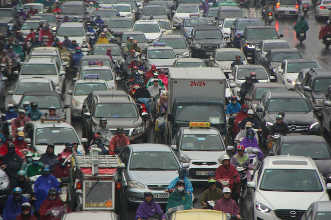 Tuyến đường T&acirc;y Sơn 8h s&aacute;ng nay.