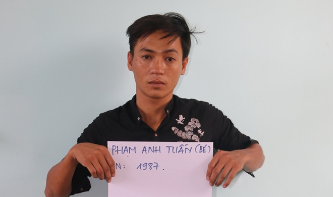 Đối tượng Tuấn. (Ảnh: b&aacute;o C&ocirc;ng an nh&acirc;n d&acirc;n)