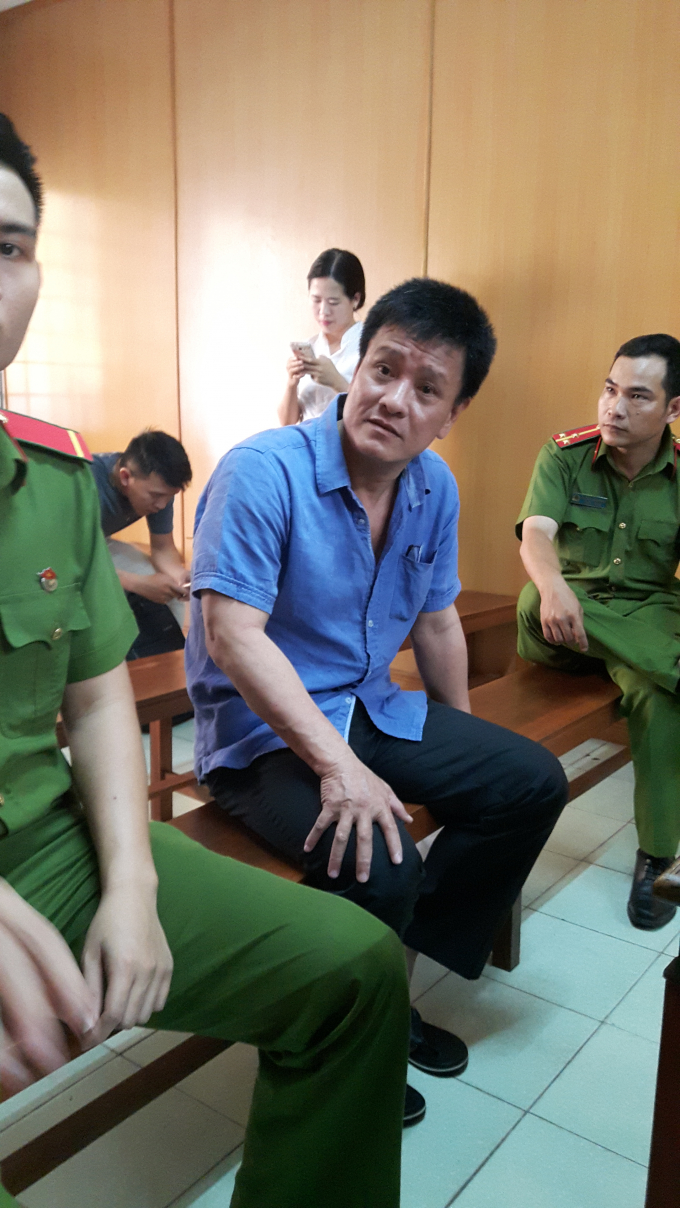 Bị c&aacute;o Duy tại phi&ecirc;n t&ograve;a.