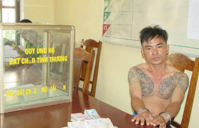 Đối tượng Hội tại cơ quan điều tra.