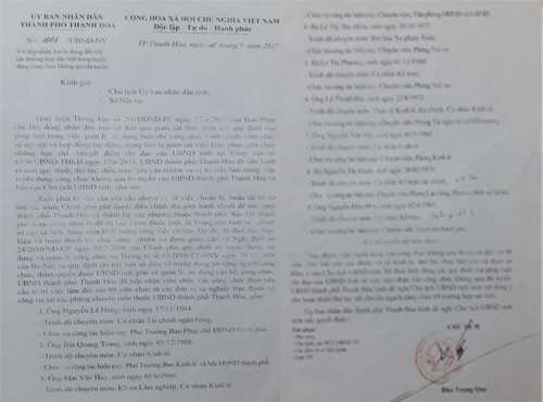 Văn văn bản xin &yacute; kiến, nhưng chưa được sự đồng &yacute; của tỉnh.