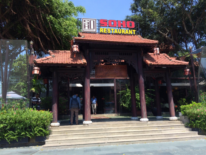 Nh&agrave; h&agrave;ng Soho - nơi xảy ra vụ kh&aacute;ch tố nh&acirc;n vi&ecirc;n nh&agrave; h&agrave;ng đ&aacute;nh người.