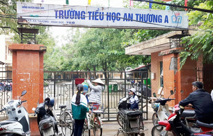 &nbsp;Trường tiểu học An Thượng A, nơi xảy ra vụ việc.