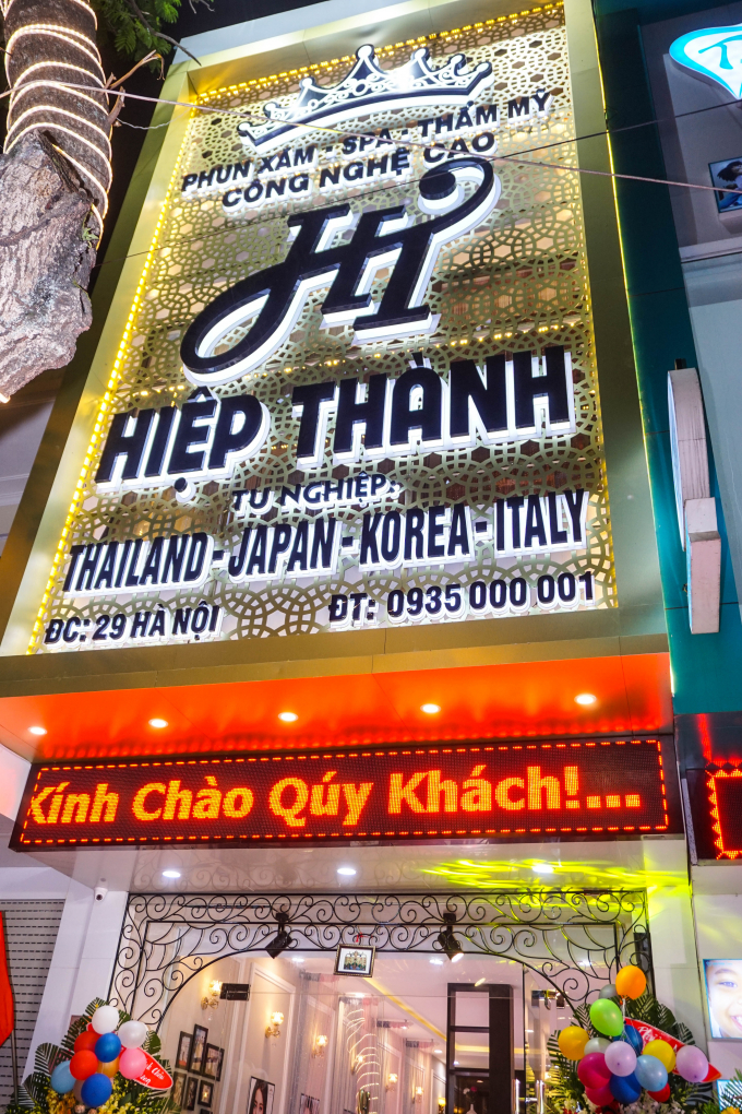 Hiệp Th&agrave;nh Phun Xăm Thẩm Mỹ &amp;amp;amp; Spa C&ocirc;ng Nghệ Cao  Địa chỉ 29 đường H&agrave; Nội, TP Huế; Đt: 0935.000001 (Mr Hiệp)