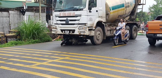 Hiện trường xảy ra vụ tai nạn.