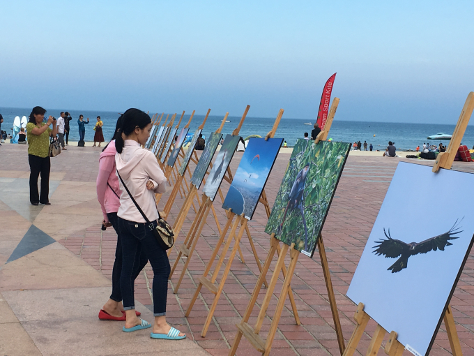 Triển l&atilde;m tranh vẻ đẹp của Sơn Tr&agrave; n&oacute;i ri&ecirc;ng v&agrave; Đ&agrave; Nẵng n&oacute;i chung được du kh&aacute;ch quan t&acirc;m.