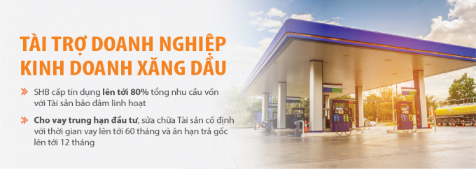 SHB t&agrave;i trợ vốn cho doanh nghiệp kinh doanh xăng dầu