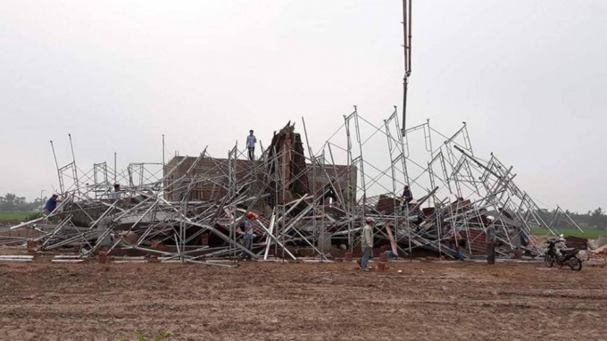 Vụ tai nạn lao động nghi&ecirc;m trọng xảy ra tại địa b&agrave;n x&atilde; Hải Ch&acirc;u, huyện Hải Hậu, tỉnh Nam Định,
