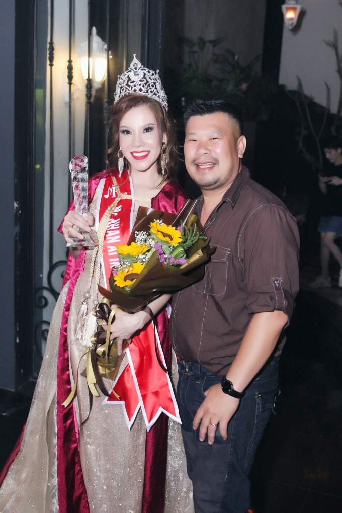 Hoa hậu C&aacute;t Tường sau chương tr&igrave;nh.