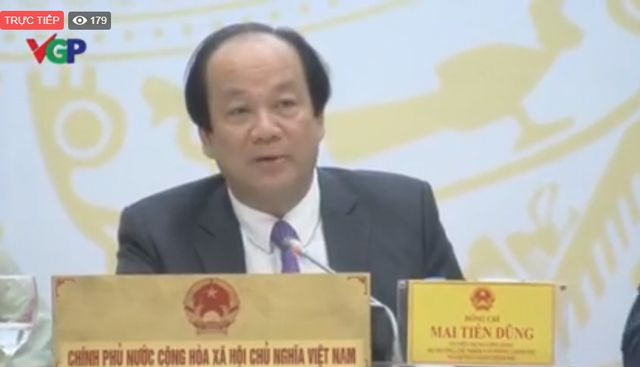Bộ trưởng - Chủ nhiệm Văn ph&ograve;ng Ch&iacute;nh phủ th&ocirc;ng tin về &yacute; kiến chỉ đạo của Thủ tướng li&ecirc;n quan đến vụ việc&nbsp;