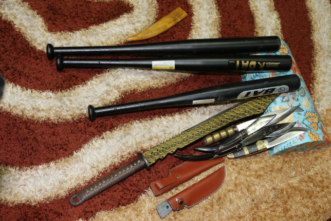 Tang vật thu được tại nh&agrave; Kh&aacute; Bảnh