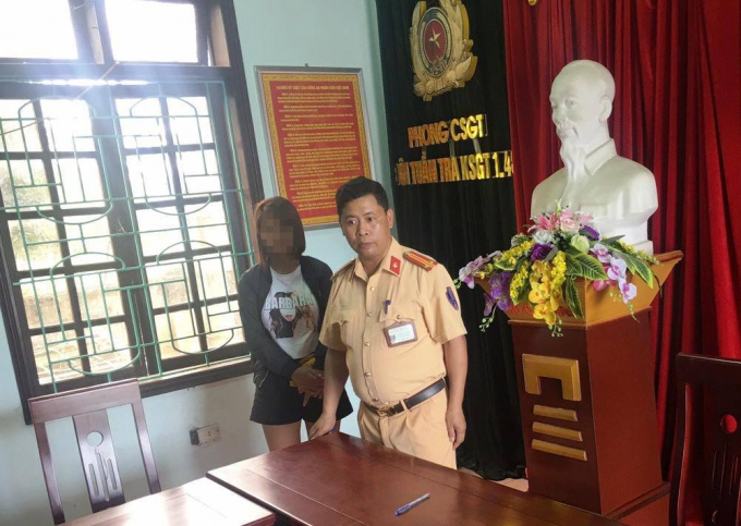 Lương Thị T. người may mắn được lực lượng chức năng giải cứu.