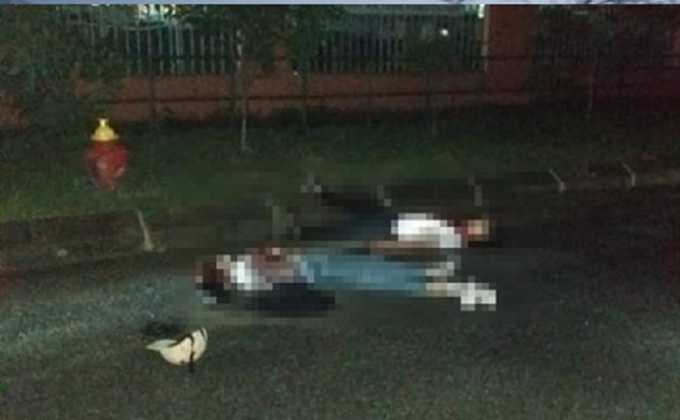 Hiện trường nơi diễn ra sự việc nghi phạm H&ugrave;ng s&aacute;t hại bạn g&aacute;i rồi tự s&aacute;t bằng thuốc s&acirc;u.