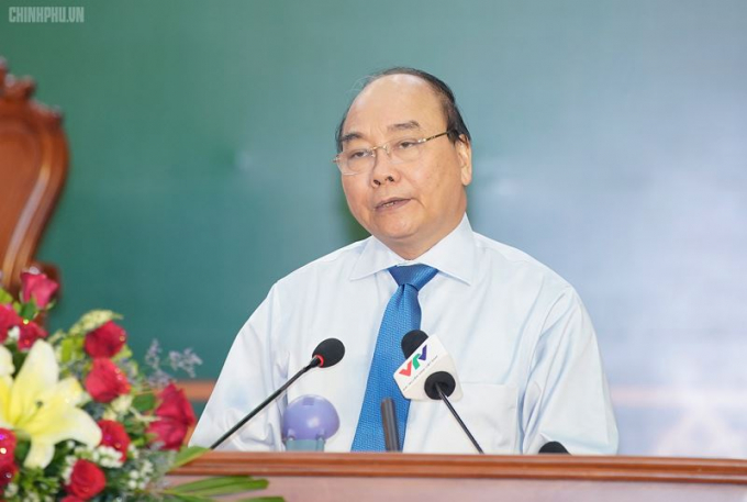 Thủ tướng khẳng định, Đảng, Nh&agrave; nước ta lu&ocirc;n d&agrave;nh sự quan t&acirc;m đặc biệt đối với đồng b&agrave;o c&aacute;c d&acirc;n tộc thiểu số, trong đ&oacute; c&oacute; v&ugrave;ng đồng b&agrave;o d&acirc;n tộc Khmer.