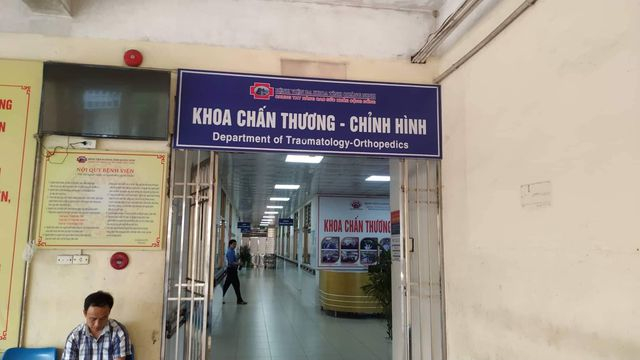 Nạn nh&acirc;n đang điều trị tại khoa Chấn thương - Chỉnh h&igrave;nh&nbsp; (ảnh CTV)