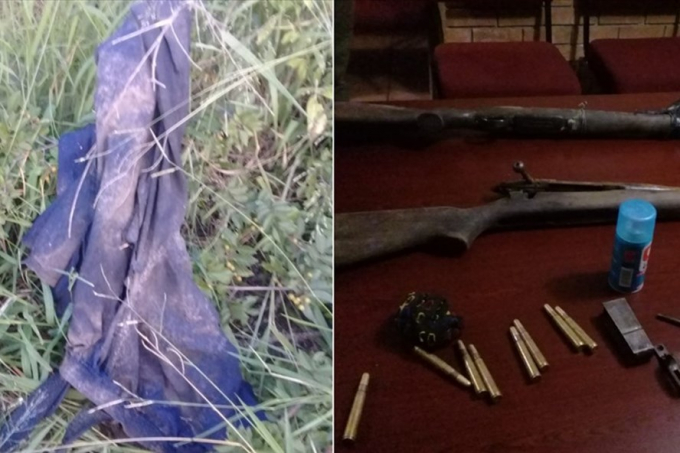 Những g&igrave; c&ograve;n s&oacute;t lại sau vụ tấn c&ocirc;ng của voi v&agrave; sư tử. Ảnh: Twitter Cảnh s&aacute;t Nam Phi