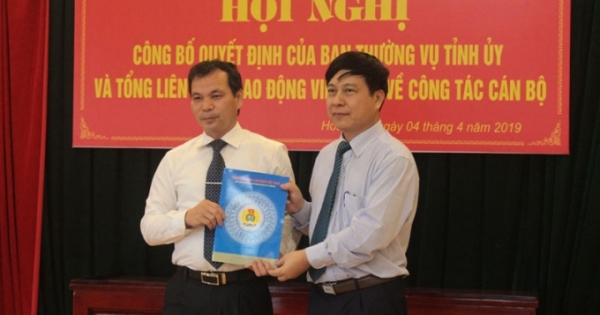 Liên đoàn Lao động tỉnh Hòa Bình có tân Chủ tịch