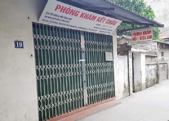 Ph&ograve;ng kh&aacute;m chuy&ecirc;n khoa nội Kết Ch&acirc;u (Khương Hạ, Khương Đ&igrave;nh, Thanh Xu&acirc;n, H&agrave; Nội) - nơi xảy ra vụ việc