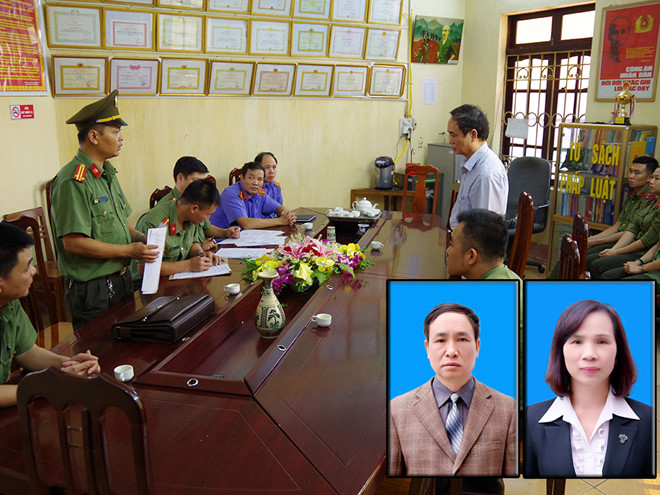 Cơ quan An ninh điều tra c&ocirc;ng bố quyết định khởi tố bị can, cấm đi khỏi nơi cư tr&uacute; đối với Phạm Văn Khu&ocirc;ng; Bị can Phạm Văn Khu&ocirc;ng v&agrave; Triệu Thị Ch&iacute;nh (ảnh nhỏ)&nbsp;ẢNH: NGUYỄN L&Acirc;N