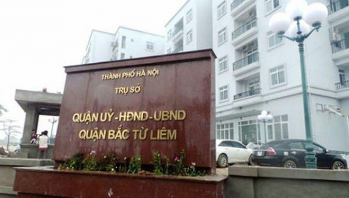 UBND quận Bắc Từ Li&ecirc;m.