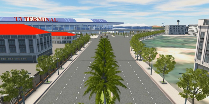 Ảnh phối cảnh dự &aacute;n mở rộng s&acirc;n bay T&acirc;n Sơn Nhất.