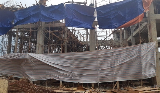 Sập công trình Trung tâm dịch vụ việc làm tỉnh Đắk Lắk