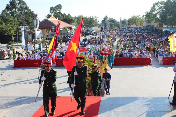 D&acirc;ng hương Giỗ Tổ H&ugrave;ng Vương ở Ki&ecirc;n Giang