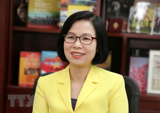 Ph&oacute; Tổng Gi&aacute;m đốc Th&ocirc;ng tấn x&atilde; Việt Nam Vũ Việt Trang trả lời phỏng vấn về Hội nghị Ban chấp h&agrave;nh OANA lần thứ 44. (Ảnh: Văn Điệp/TTXVN)