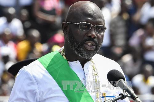 Tổng thống Liberia,&nbsp; George Weah. Ảnh: AFP/TTXVN