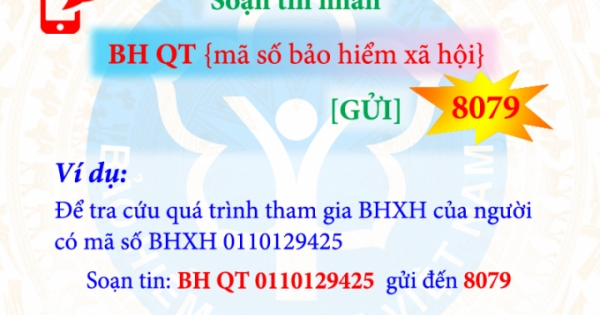 Tra cứu quá trình tham gia BHXH, BHYT bằng tin nhắn điện thoại