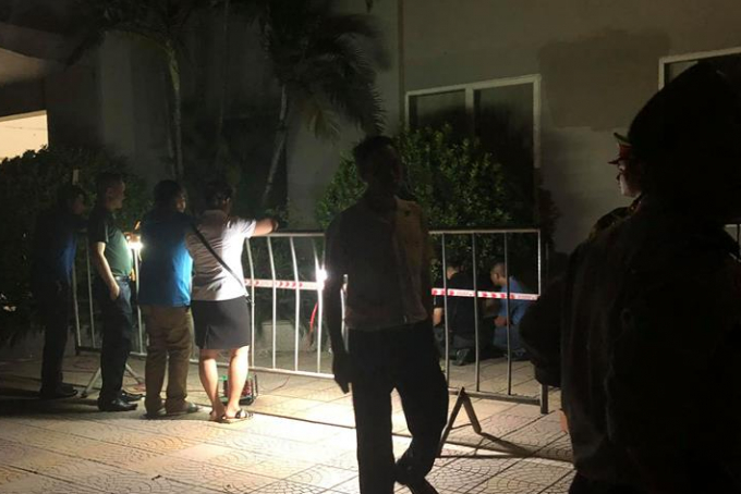 Khu vực nơi ph&aacute;t hiện thi thể nạn nh&acirc;n.