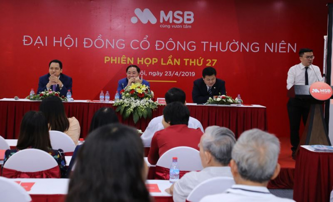 Đại hội cổ đ&ocirc;ng thường ni&ecirc;n của MSB năm 2019