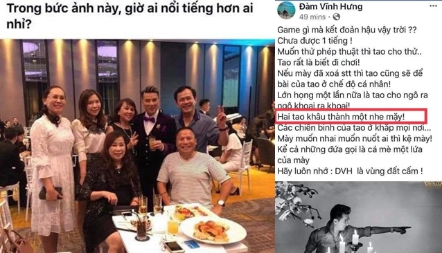Đ&agrave;m Vĩnh Hưng đ&aacute;p trả gay gắt khi người d&ugrave;ng mạng x&atilde; hội chia sẻ h&igrave;nh ảnh m&igrave;nh chụp chung với Nguyễn Hữu Linh.