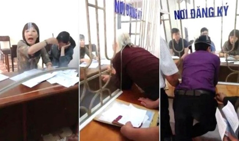 H&igrave;nh ảnh ghi lại ở ph&ograve;ng đăng k&yacute; tiếp d&acirc;n UBND tỉnh Nam Định