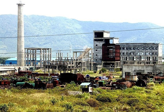 Một g&oacute;c dự &aacute;n nh&agrave; m&aacute;y th&eacute;p Vạn Lợi ở Khu kinh tế Vũng &Aacute;ng