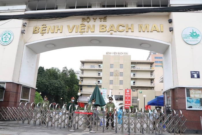 Bệnh viện Bạch Mai nơi ghi nhận đã 42 ca nhiễm COVID-19 có liên quan