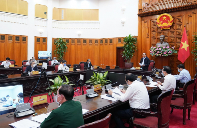 Hình ảnh Chính phủ họp chỉ đạo c&ocirc;ng tác phòng, ch&ocirc;́ng dịch Covid-19