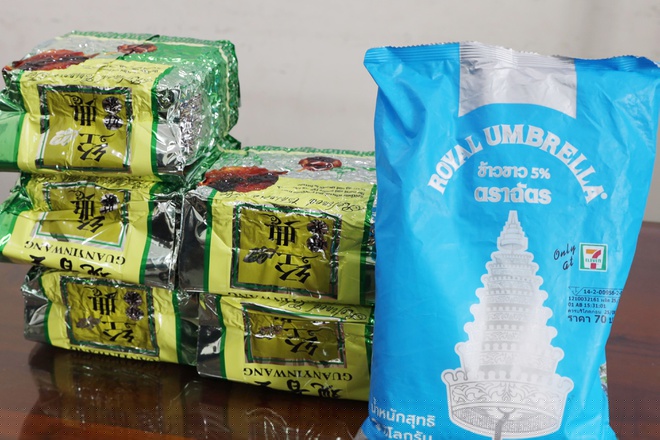 Số lượng ma túy đá được cơ quan chức năng thu giữ. Ảnh Cơ quan Công an cung cấp.