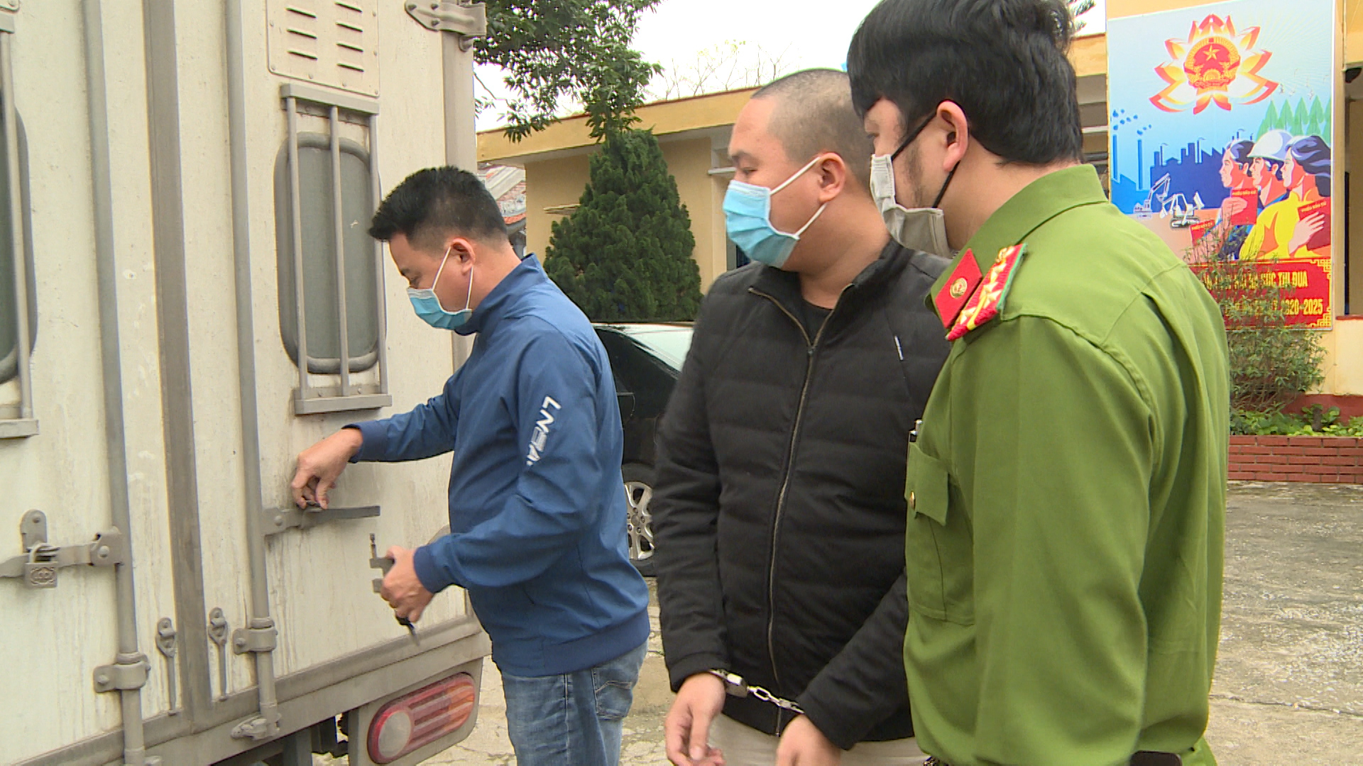 Đối tượng bị bắt giữ.