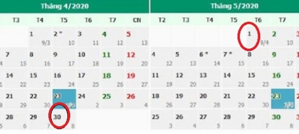 Năm nay cán bộ công chức được nghỉ 4 ngày liên tiếp dịp Lễ 30/4, 1/5