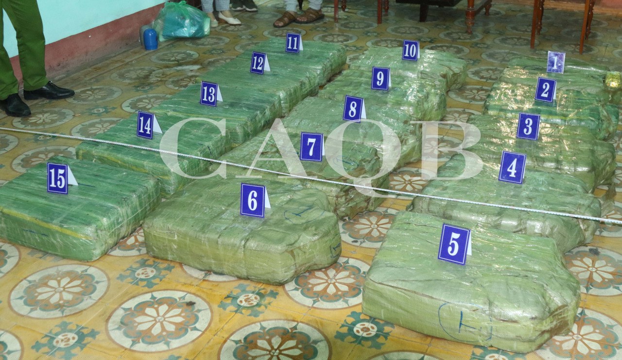Toàn bộ tang vật hơn 307kg ma túy đã bị bắt giữ