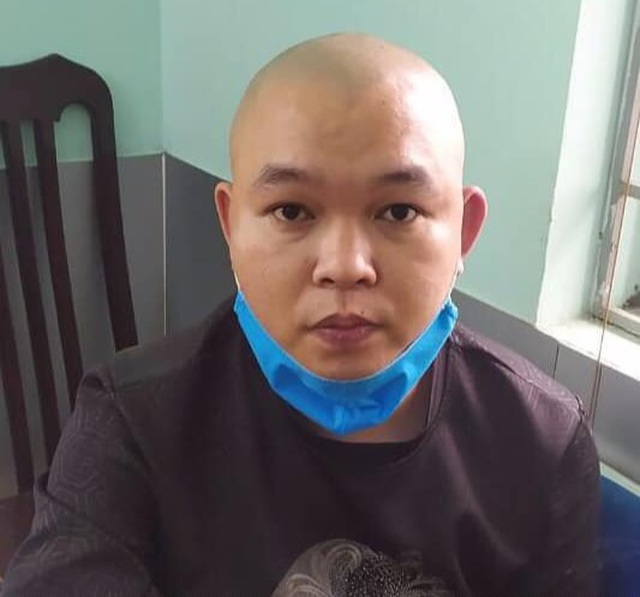 Đặng Văn Quy tại cơ quan công an.