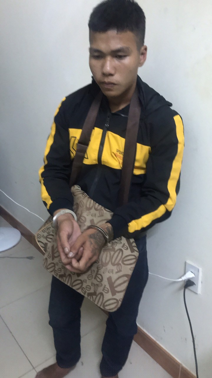 Đối tượng Nguyễn Văn Hiền tại cơ quan Công an