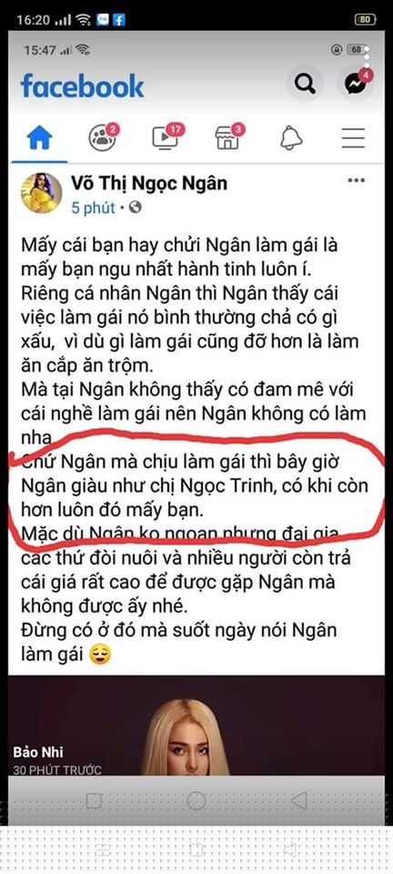 thanh minh tieng xau, ngan 98 reo ten ngoc trinh khien dan mang buc xuc hinh anh 3